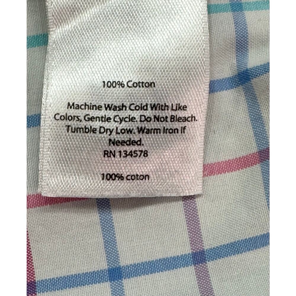Vineyard Vines Classic Fit Murray Button Up White Multi Color Check Size Large - Picture 11 of 11